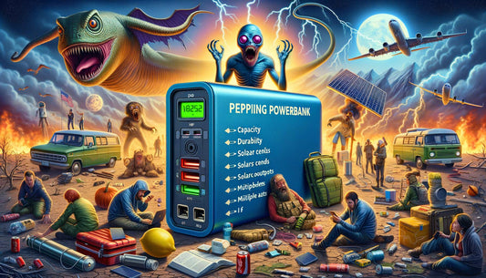 En pålidelig prepper-powerbank er afgørende under krisetider som en storm eller zombie apokalypse. Vælg en med kapacitet, holdbarhed, solceller og flere udgange. Sikr dig, at dine gadgets altid er opladet fra starten. Backup med almindelig batterilagring.