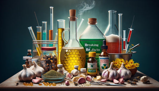 Et alternativt apotek: Naturlige antibiotika som hvidløg, propolis og kolloid sølvvand. Prep smart og vær klar til enhver situation! 🌿🤓